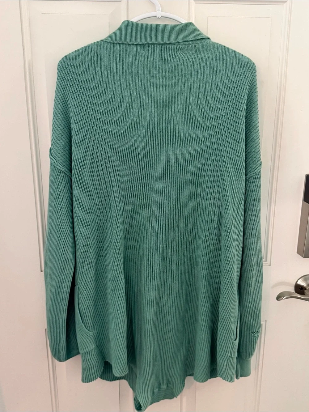 FP Beach Picnic Sweater Romper S | Green Oversized